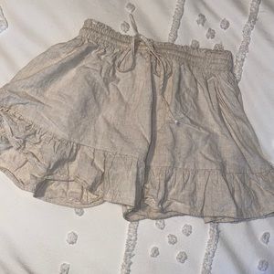 Princess Polly tan mini skirt!